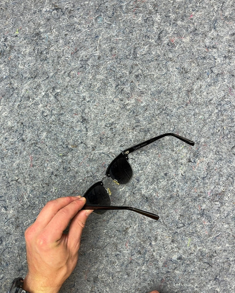 Warby Parker Black and Silver Round Sunglasses