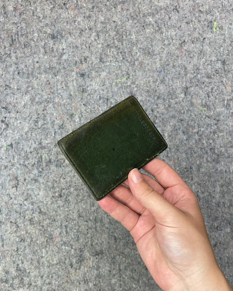Green Leather Card Holder