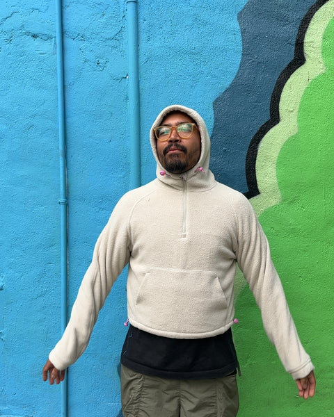 Outdoor Voices PrimoFleece Half-zip Hoodie, Size XS