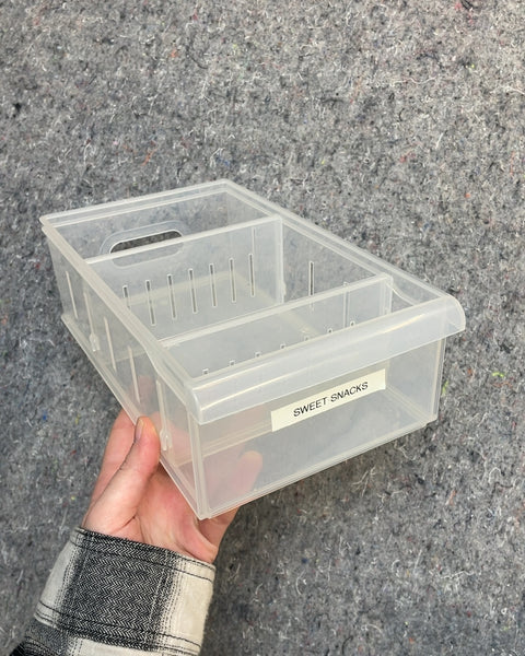 Plastic Storage Bin with Dividers