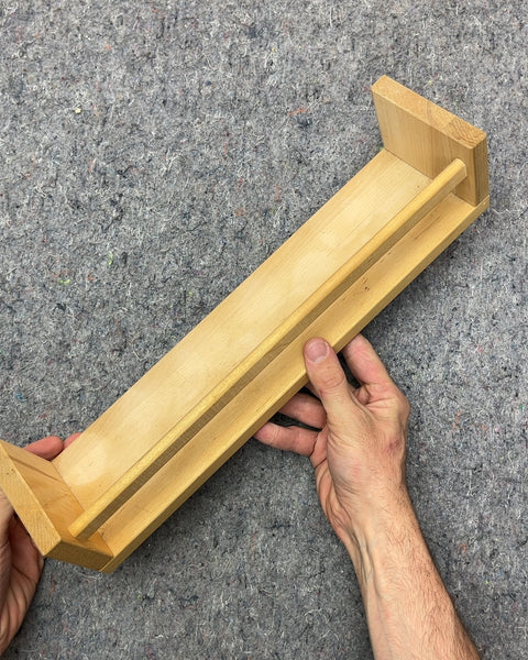 Wooden Wall Mounted Spice Rack, L16"
