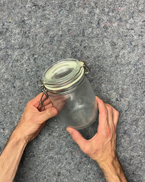 Glass Jar with Clamp Lid