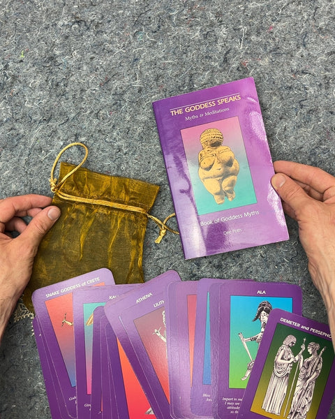 The Goddess Speaks Myths & Meditations Book and Cards by Dee Poth