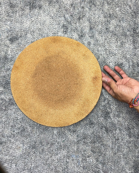 Large Round Cork Trivet, 12"