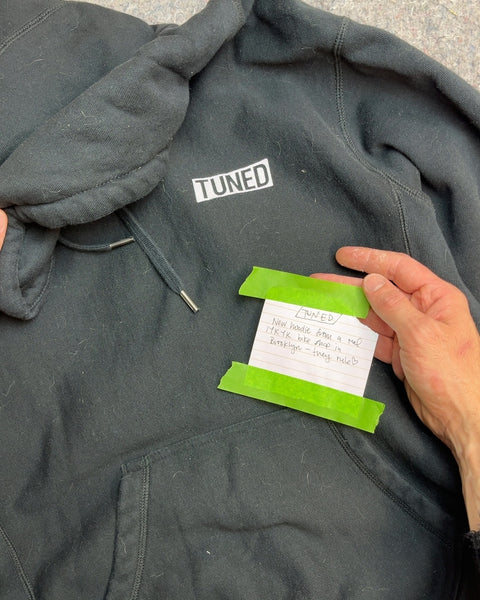 Tuned Black Hoodie, Size S