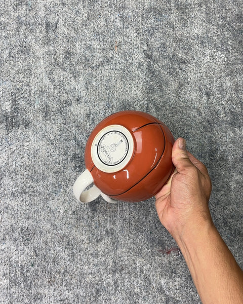 Basketball Shaped Ceramic Snack Bowl