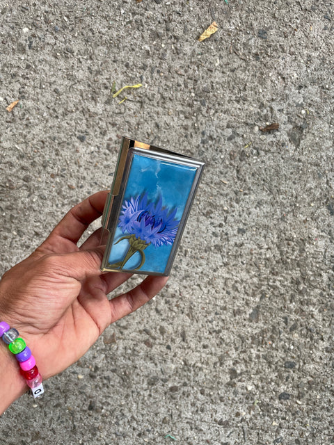 Flower Adorned Credit Card Holder