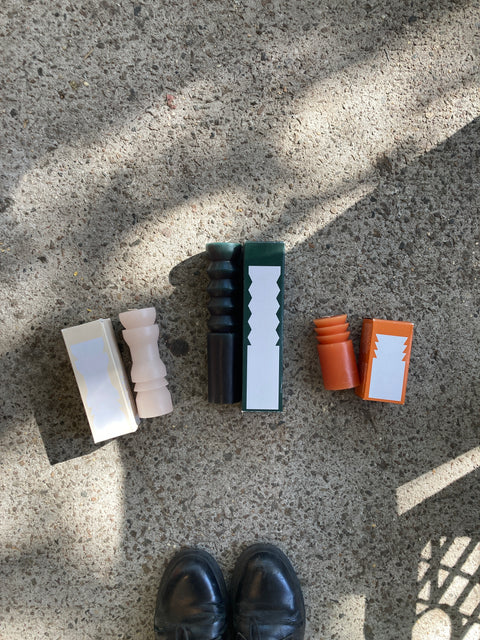 Set Of 3 Beautiful Totem Candles