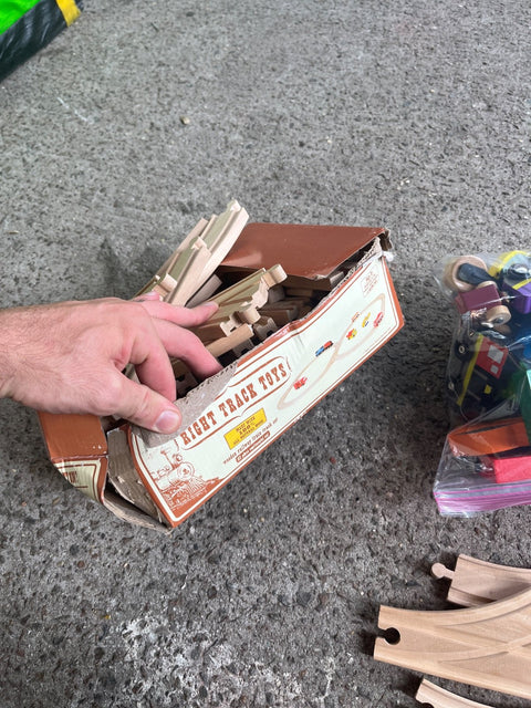 A Beautiful Magnetic Wooden Train Set