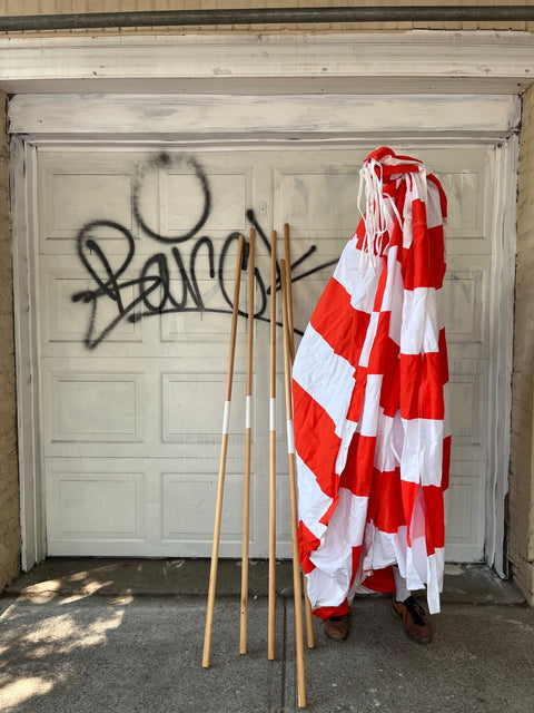 A Big Striped Teepee