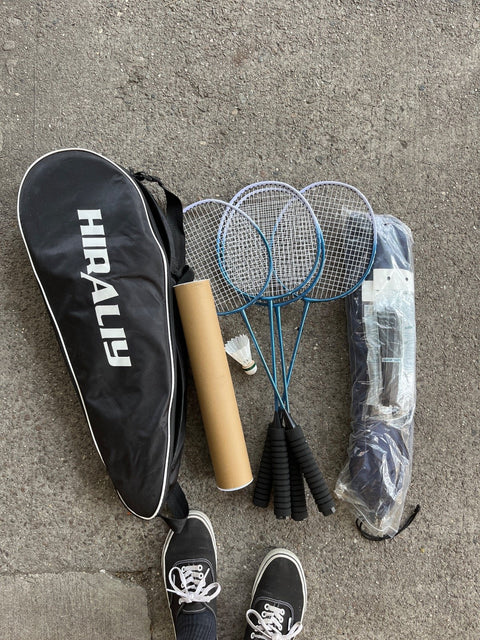 A Brand New Badminton Set With The Net & Everything