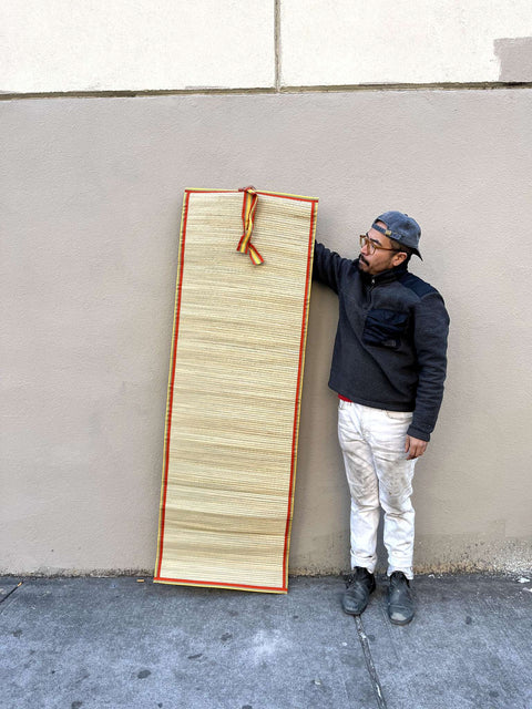 A Brand New Straw Beach Mat