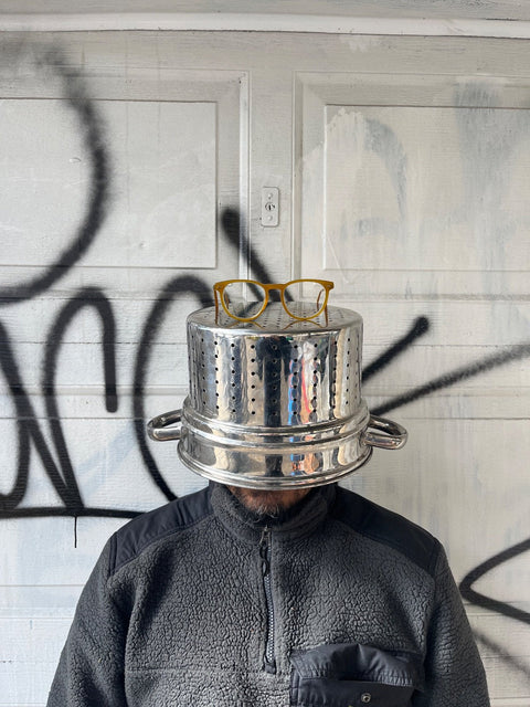 A Colander Hat Or Just A Colander
