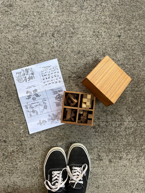 A Collection Of Wooden Puzzles Quite Hard To Solve