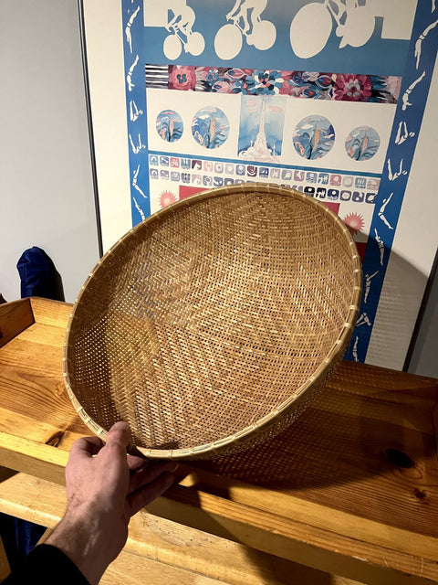 A Cool Woven Basket, 17" Wide