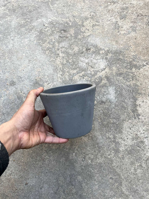 A Gray Plant Pot