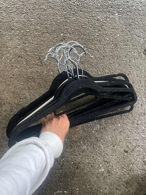 A Grip of Velvet Hangers