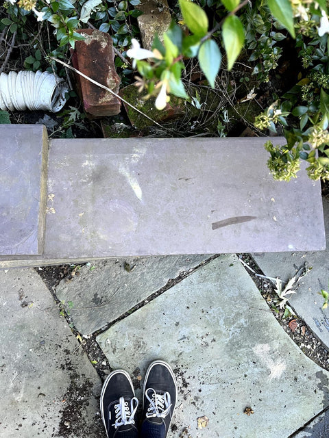 A (Heavy!) Stack Of Stone Patio Pavers, 50"