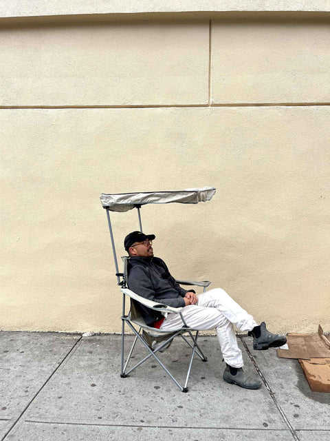 A Lil' Busted But Still Very Much Usable Folding Beach Chair