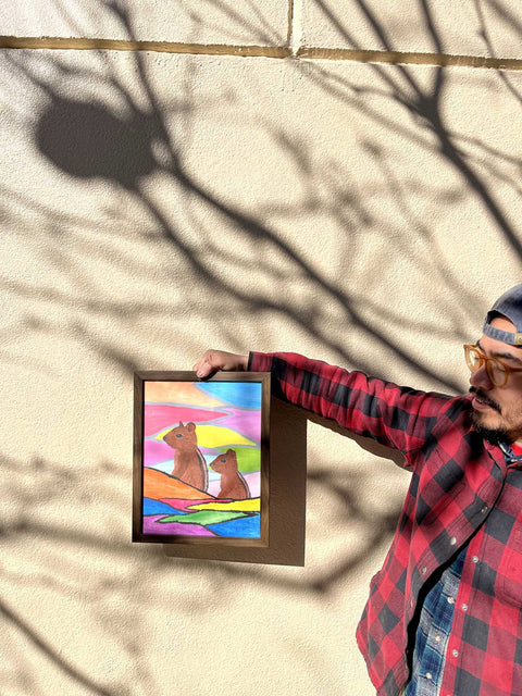 A Painting That Could Have Been Painted By Hockney When He Was A Child