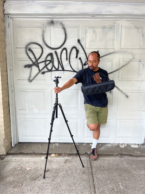 A Serious Camera Tripod With Bag
