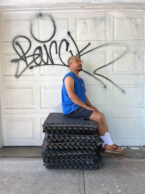 A Sh*ton Of Interlocking Gym Mats