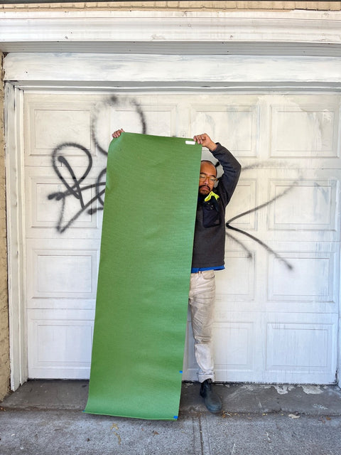 A Simple Green Yoga Mat