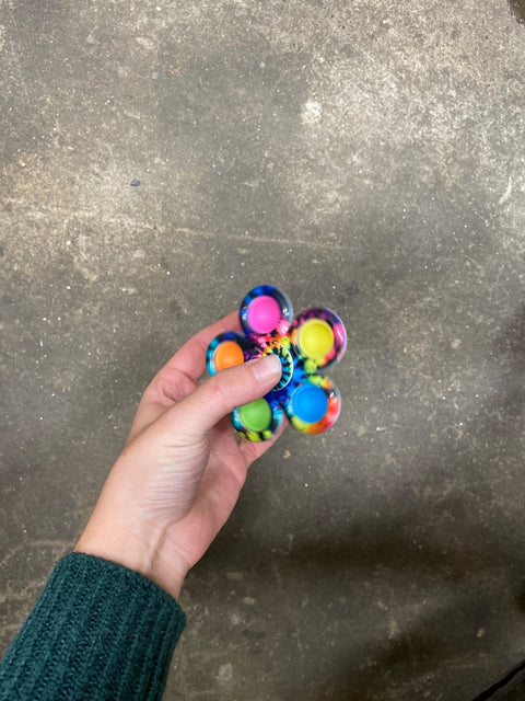 A Third Tie Dye Pop Fidget Toy