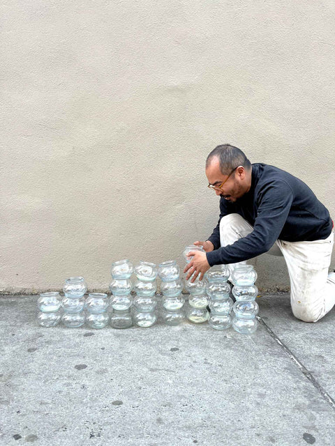 A Ton Of Votive Candles Glass Jars