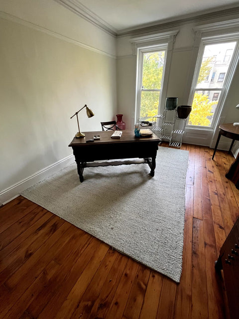 A Very Large Light Blue Rug, 8x10ft