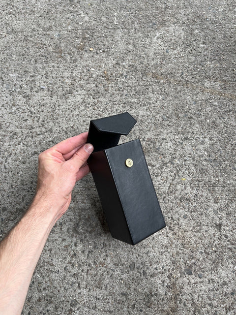 A Very Pretty Black Leather Case For Glasses Or Something