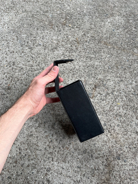 A Very Pretty Black Leather Case For Glasses Or Something