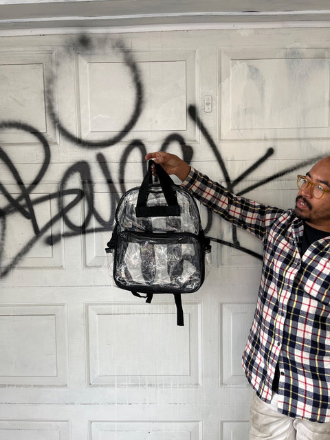 A Very Transparent Adult Backpack