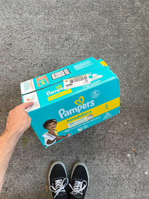 A Whole Box Of Unopened Pampers Swaddlers Diapers, Size 3