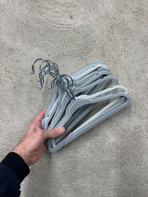 A Whole Bunch Of Velvet Kids Hangers