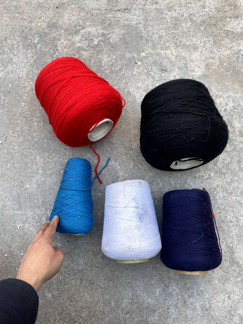 A Whole Bunch of Spools of Yarn