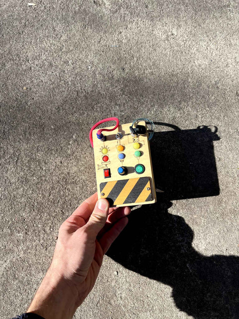 A Wood Controller Toy To Pretend You Have They Keys To Something That Can Explode
