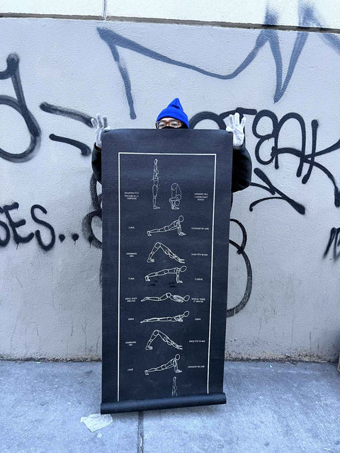 A Yoga Mat That Reminds You How To Do Yoga At The Same Time