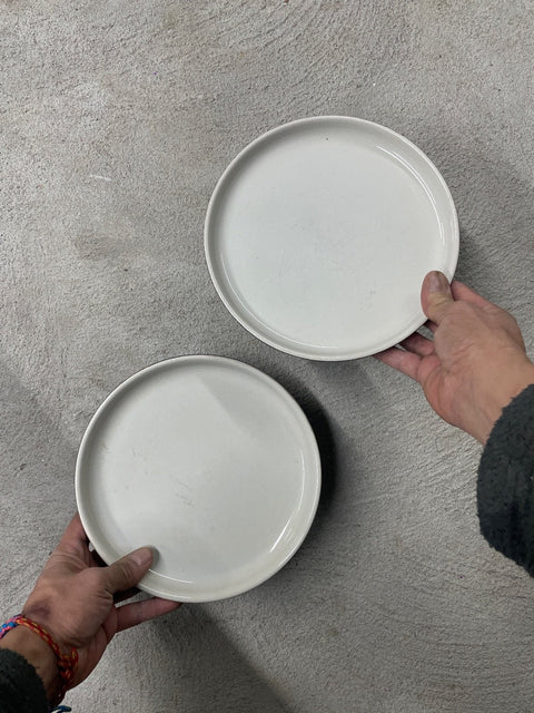 Aaron Probyn x West Elm Neutral Round Salad Plates