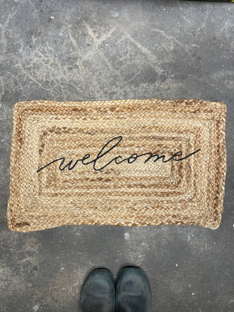 Accompany Woven Welcome Doormat, 8x15”