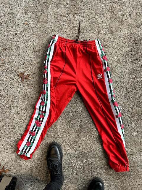 Adidas Floral Print Track Pants, Size US M