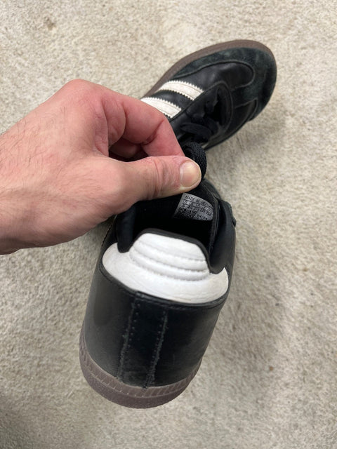 Adidas Samba Black Sneakers, US 5Y or EU 37 1/3