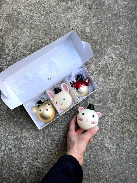 Adorable Animal Ornament Set