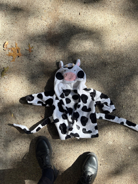 Adorable Cow Bathrobe, 0-9 Months
