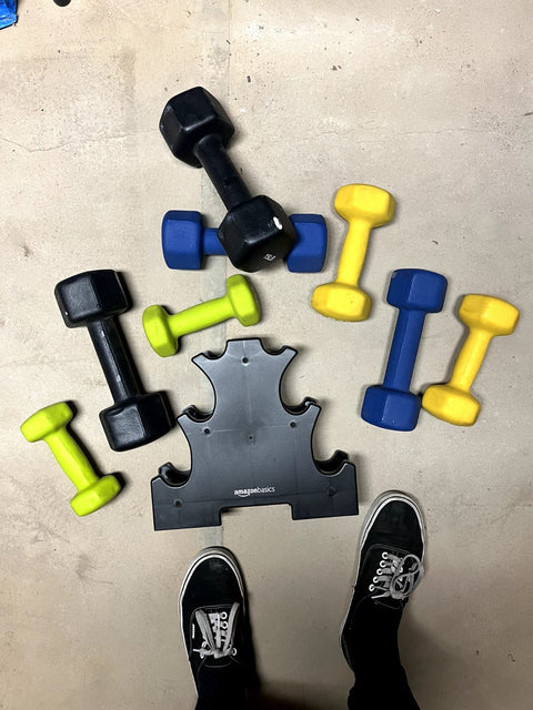 All The Dumbbells You Need With Rack