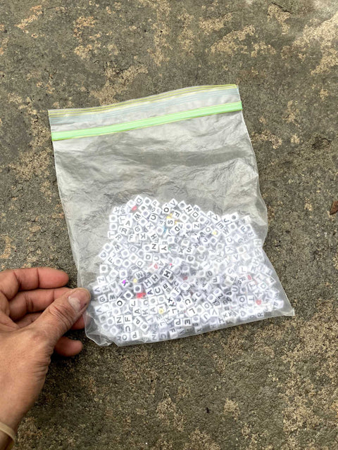 Alphabet Beads in Bag