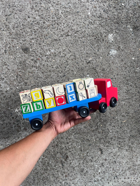 Alphabet Block Truck Toy