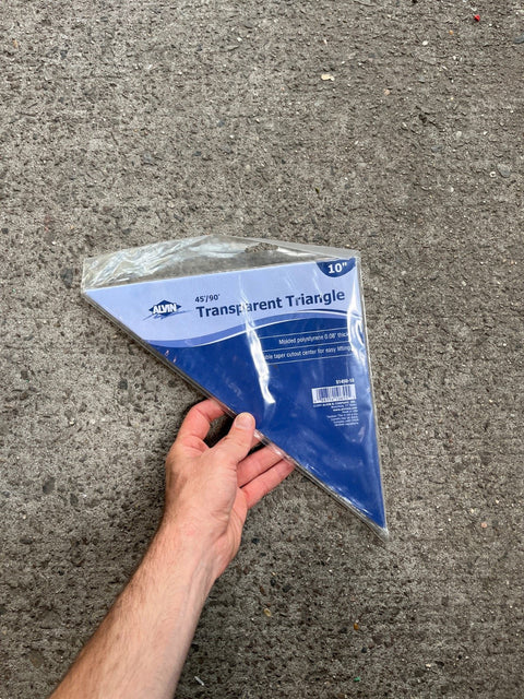 Alvin 10" Transparent Triangle
