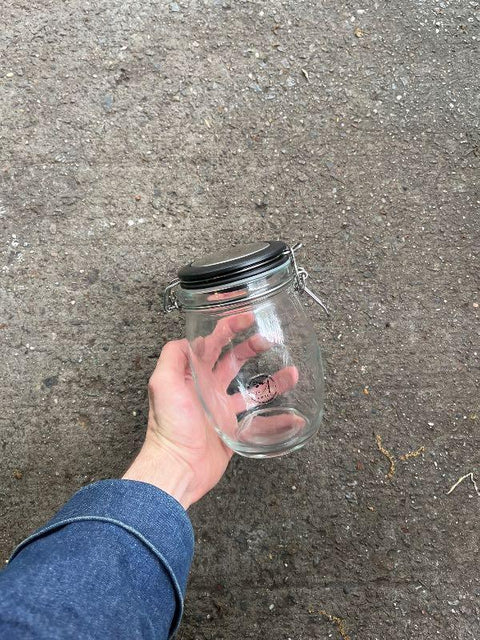 Amici Clear Glass Jar