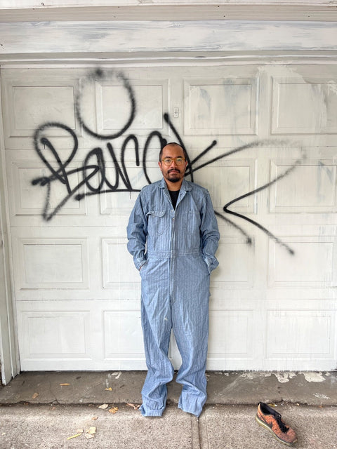 An XL Denim Jumpsuit